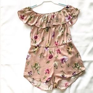 Flower themed romper